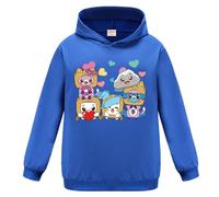 OAIXIUR Kids Foxy and Boxy Cartoon Hoodie Ages 3-13 Boys Girls Warm Soft Sweatshirts (Dodger Blue0,7-8 Years,7 Years,8 Years)