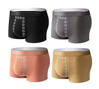 Oaiyeie Magnetic Therapy Energetic Men Pants, Long Lasting Energy Field Therapy Slimming, Energy Field Therapy Men's Underwear (4pcs-c,L)
