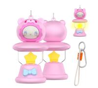 OAJ for AirTag case, Cute Animal Keychain Glow in The Dark Compatible for Air Tag case with Carabiner and landyard(Panda)