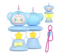 OAJ for AirTag case, Cute Animal Keychain Glow in The Dark Compatible for Air Tag case with Carabiner and landyard(Elephant)