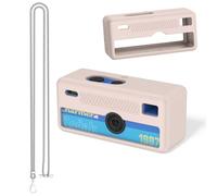 OAJ for KodakCHARMERA Lanyard Digital Camera Blind Box Silicone Case, Mini Camera Sleeve with Precise Cutouts & Scratch Protection (Black) (Grey)