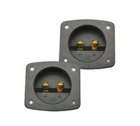 OAJABBGE 2Pcs Car Stereos 2 Way Speakers Box Terminals Spring Cup Connectors Banana Plugs Subwoofer Plugs Installation