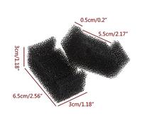 OAJABBGE 4 Pcs Replacement Sponge Foam Filter For Stainless Steel For Fountain Pet Automatic Water Dispenser Pre-Filter Foams