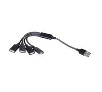 OAJABBGE 4Port USB Male To Female Cable Converters USB Splitter Cable For Efficient 480Mbps Data Transmission And Charging