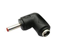 OAJABBGE 5.5x2.1mm Female To Round Head 3.5x1.35mm Male Socket Connector Adapter Laptops Elbow Charging Converter