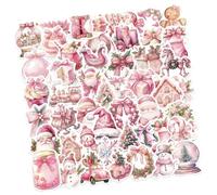 OAJABBGE 50 Reusable Holiday Stickers PVC Decals For Customizing Electronics Christmas Stickers For Laptop Phone Case