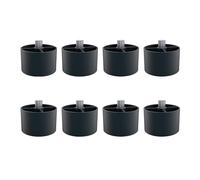 OAJABBGE 8 Pieces Support Feet for Engraving Machine Set Elevations Height ABS for Flat Cylindrical Compatibility Swivel Accessory Compatible Support Pads