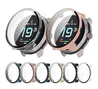 OAJABBGE All Around Protective Hard Housing For Race Smartwatch Tempering Glass Watch Case Protector Guard