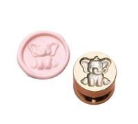 OAJABBGE Animal Sealings Wax Stamp Elephant Foxes Wax Seal Stamp For Envelopes Wedding Invitations Wrappings Decorations