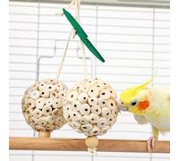 OAJABBGE Bird Toy Tearing Cluster Chewing Toy For Teeth Molar Sphere Cage Hanging Toy Pet Grinding Teeth Toy