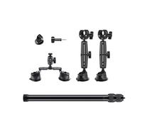 OAJABBGE Car Suction Mount Set For 360 Cameras With Extendable 47.2inchSelfie Stick Aluminum