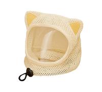 OAJABBGE Comfortable Cats Ear Protective Collar for Cats Breathable Meshes Regulable Belt Prevents Licking Eating Recovery Head Cover