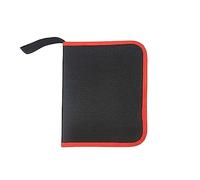 OAJABBGE Drill Bit Storage Bag and Wrench with Clear Labels Tool Cloth Zipper