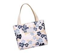 OAJABBGE Floral Design Women's Canvas Top Handle Bag Roomy Interior Comfortable Strap Friendly Multi Purpose Carry Handbag Floral Print Bag for Women