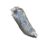 OAJABBGE Foxes Tail Faux Furs Wolf Cats Fancy Dress Halloween Cosplay Costume Furry Leopards Clip On Adult Kids Tail