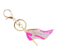 OAJABBGE High Heel Shoe Keychain Sparkling And Bag Charm Alloy Texture Suitable For Valentines Day Birthday Women And Girls Colorful Diamonds Keychain For Girlfriend