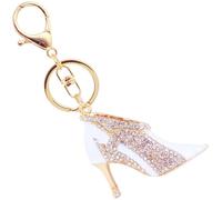 OAJABBGE High Heel Shoe Keychain Sparkling And Bag Charm Alloy Texture Suitable For Valentines Day Birthday Women And Girls Colorful Diamonds Keychain For Girlfriend