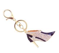 OAJABBGE High Heel Shoe Keychain Sparkling And Bag Charm Alloy Texture Suitable For Valentines Day Birthday Women And Girls Colorful Diamonds Keychain For Girlfriend