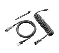 OAJABBGE High Performances USB Coiled Cable For Gaming Keyboards Metal Aviation Plugs Mechanical Keyboards Cable 180cm/70.87inch