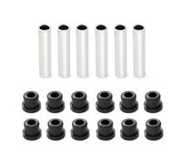 OAJABBGE Leaf Spring Bushing Replacement Set For Electric Golf Carts 6 Stainless Sleeves 12 Rubber Bushings Metal Wear Suspension Part Golf Cart Shocked Absorber Bushing
