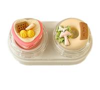 OAJABBGE Lenses Case and Removal Tool Compact Size Rubber Eye Lens Inserter Easy Carry Applies Contacts Safely