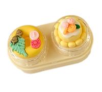 OAJABBGE Lenses Case and Removal Tool Compact Size Rubber Eye Lens Inserter Easy Carry Applies Contacts Safely