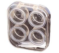 OAJABBGE Lenses Storage Box with Tweezers and Suction Wearing Tool Great for Travel and Office Student Use