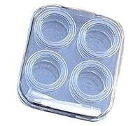 OAJABBGE Lenses Storage Box with Tweezers and Suction Wearing Tool Great for Travel and Office Student Use