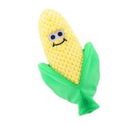 OAJABBGE Plush CornCob Dog Chew Toy with Squeaker Sound for Stress Reduce Promoting Calm and Engagement Play for Indoor Outdoor Dog Squeaky Toy