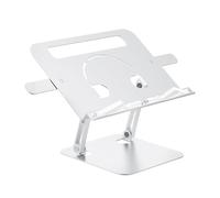 OAJABBGE Portable Laptop Risers Aluminum Alloy Stand Multifunctional Reading Shelf Suitable for Tablets Laptop Risers Silver 10 To 17 3 Inch