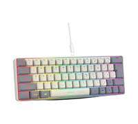 OAJABBGE Portable LED Backlits Corded Mechanical Gaming Keyboard 63 Keys Hot Swappable Mechanical Keyboard Upgraded For Gaming