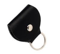 OAJABBGE Portable Picks Case Keychain Light Weight Picks Storage Bag PU Leather Guitar Plectrums Bag Gifts for Guitarist
