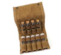 OAJABBGE Portable Spices Organizers Jars Unique Spices Bottle Storage Bag for Backpacking and Outdoor Cooking