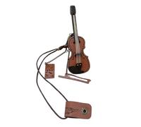 OAJABBGE Practical PU Leather Violin Keyring Unique Keychain Pendant For Musicians And Individualized Accessories