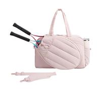 OAJABBGE Premium Nylon Tennis Bag with Front Storage for 2 Rackets Reinforced Handles for Active Lover Sport Casual Use Adjustable Shoulder Bag
