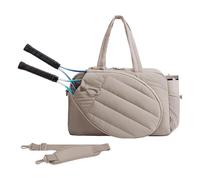 OAJABBGE Premium Nylon Tennis Bag with Front Storage for 2 Rackets Reinforced Handles for Active Lover Sport Casual Use Adjustable Shoulder Bag