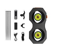 OAJABBGE Programmable Bikes Tail Light Quick Installation Dynamic LED Bicycles Tail Lamp Devil Eyes Bicycles Rear Lights Enduring Cycling Accessories