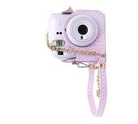 OAJABBGE Protective Case for Mini12 Instants Film Camera PU Leather Bag Covers with Removable Straps