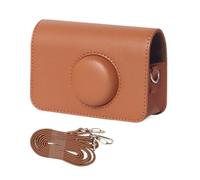 OAJABBGE PU Leather Case Protector Camera Bag with Shoulder Strap for H35 501F Solid Color Carrying Case Portable