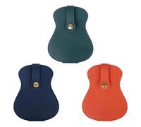 OAJABBGE PU Leather Guitar Pick Holder Case Guitar Pick Storage Pouches Box Guitar Picks Organizers Plectrums Bag with 18 Slots