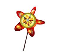 OAJABBGE Rabbits Windmill Lamp Making Supplies For Autumn Festival Family Activities Handheld Flower Light With Soft Lighting Kids Safe Paper Lamp Kits