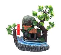 OAJABBGE Resin Rockery Terrariums Decors Fishtanks Sinkable Landscape Fishtanks Decorative Model Statue Office Table Ornaments
