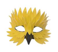 OAJABBGE Reusable Half Face Covering With Artistic Feathered Styles Detail Adult Party Essential Costume Accessory Party For Adults