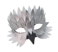 OAJABBGE Reusable Half Face Covering With Artistic Feathered Styles Detail Adult Party Essential Costume Accessory Party For Adults