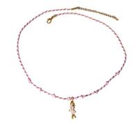 OAJABBGE Sea Themed Braided Multicolor Cord Necklace With Fish Charm Stainless Steel Adjustable Jewelry Present For Women Men Hand Braided Colorful Rope Necklace