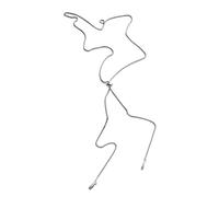 OAJABBGE Secure Anti Loss Chain For Earphones Stainless Steel Cord With Zirconia Clasps Earphone Necklace For FreeClip Anti Lost Chain