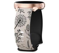 OAJABBGE Silicone Sports Watch Band 20mm Dandelions Pattern Watch Straps For Smartwatch Repair Spare Watchband