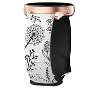 OAJABBGE Silicone Sports Watch Band 20mm Dandelions Pattern Watch Straps For Smartwatch Repair Spare Watchband