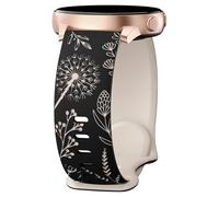 OAJABBGE Silicone Sports Watch Band 20mm Dandelions Pattern Watch Straps For Smartwatch Repair Spare Watchband