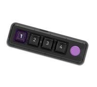 OAJABBGE Small Keypad 4 Key Mechanical Gaming Keyboard Programmable Key Double TypeC Connection With LED Lighting